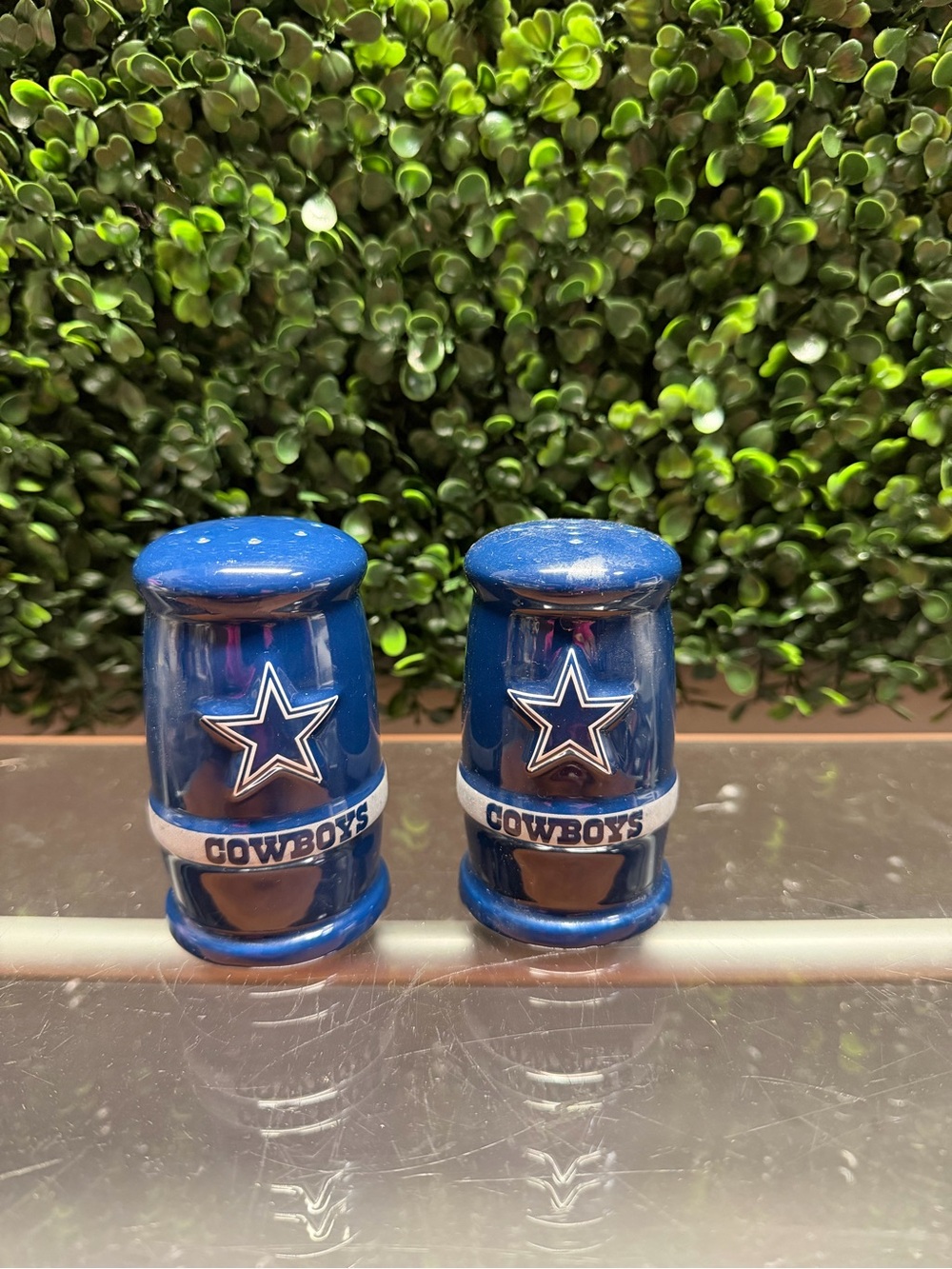 NFL Dallas Cowboys Blue Ceramic Salt & Pepper Set